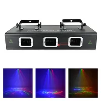 AUCD 3 Lens 1.4W RGB Red Green Blue Animation Scan Projector Laser Lights Beam DMX Pro Disco DJ Party Show Stage Lighting DJ503