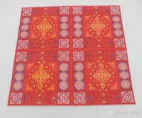 Moslimkleur Afdrukken Servetten Rode Kleur Vierkante Virgin Hout Pulp Ramadan Decoratie Servet Feestartikelen 2 1YB E1