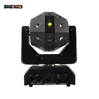 SHEHDS Professional Stage Light 16x3W LED Football Football Beamlaser Moving Head Light RGBW Rosso Green Laser Flash Stroboscopica Colorful Rock Lighting rock