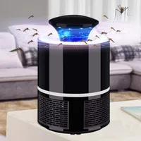 2020 Ny ankomst U SB Electric Mosquito Insect Killer / Bug Zapper med 360 grader LED TRAP-lampa för inomhus (svart)