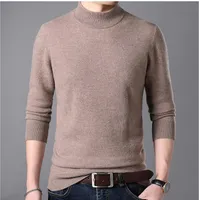 Halbrollkragen Cashmere-Pullover Männer Pullover Kleidung für 2019 Herbst Winter Suéter hombre Robe Pull homme hiver Herren Pullover SH190928