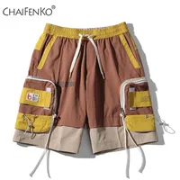 Chaifenko夏のファッション男性ショーツ2020新しいホットモーションカジュアルポケットツーリングショーツヒップホップストリートウェア原宿メンズ