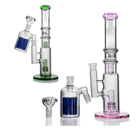 32CM Tall Traight Bottle Glass Bong Water Hookahs Smoking Accessories Smoking Pipe 2019 Cheap Water Pipe With Ash Catchers Bowl Cute