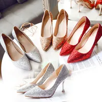 Sparkling lentejuelas de encaje zapatos de boda rojos cómodos diseñador de seda nupcial seda eden oro tacones zapatos para la fiesta de la noche de boda fiesta de fiesta