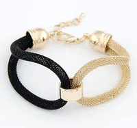 Armband Bangle 925 Sliver Vergulde op Alloy Plastic Snap Armband Snap Button Snake Chain Charm Armbanden