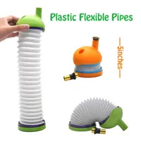 Bukket pipe condotte a gravità Bong plastica flessibile Wickie tubi per Dry Herb Caterpillar tubo di 4 colori 5 pollici