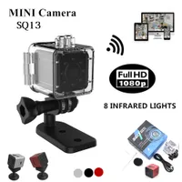SQ13 WIFI Su Geçirmez Kamera 1080 P HD Video Kaydedici Kızılötesi Gece Algılama Mini Cam 155 Derece Rotasyon Dijital Kamera Spor DV Kaydedici
