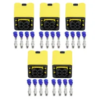 5 conjuntos de 4 pinos N-Oxygen Sensor Controller Harness Connector automotivo com terminais 1-1418390-1