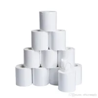 10x10cm 10 sztuk Trzy warstwy tkanki toaletowej Home Bath Toaleta Roll Papier Miękkie Papier WC Skóry Ręczniki papierowe