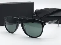 Modedesigner Sonnenbrillen 9649 Klassische Retro-Rahmen Glaslinse UV400 Schutzbrille mit Ledertasche Vintage Retro-Stil