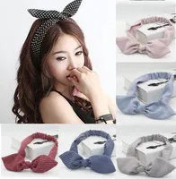 15PCS/LOT NEWEST Sweet Design Ladies Hair Accessories Headbands For Women Girl Bow Hair Holder Rope Female Hair Tie Turban