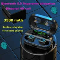 S11 F9-5 F9-9 TWS 3500mAh Power Bank Sport Hoofdtelefoon 8D Touch LED Bluetooth 5.0 Oortelefoon Draadloze Hifi Stereo Oordopjes Headset met Micro
