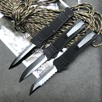 DHL Darmowa Wysyłka Czarny 616 Nóż Duży Nóż Taktyczne 440C Czarny Tlenek + Drut Drawing Blade ZN-Al Stopu Noże Noże z Nylon Torba