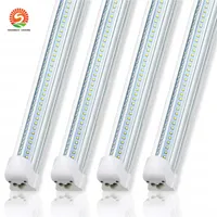 LED shop lights 8ft Cold White 6500K V Shape T8 8 ft 72Watt Integrated Tube Lighting Double Sides LED 4 ft Tube Bulb
