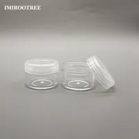 100pcs / lot 15ml transparent nail Pulver jar, loses Pulver jar, Kunststoff Probengefäß, 15 g PS klar jar kosmetische Verpackung