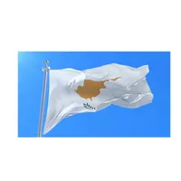 150x90 سم 3x5ft Custom Cyprus Flag National Hanging Double Single Side Printing, outdoro indoor