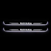 Für Nissan Navara NP300 2015-2018 Moving Led Welcome Pedal Car Scbw Plate Pedal Door Sill Pathway Light