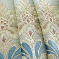 Patch brodé tissu rideau chenillé tissu rideau ombre européenne personnalisation du produit fini