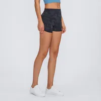 Lu Şort Çıplak Sansasyon Yoga Şort Sıcak Pantolon Spor Giyim Kadın Iç Çamaşırı Yüksek Bel Fitness Sıkı Spor Vücut Geliştirme Boyutu 4-12