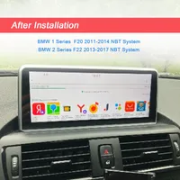 Freeshipping 10.25 "Android 10 Car DVD Multimedia Player för BMW Serie 1 F20 2011-2014 Serie 2 F22 2013-2017 NBT AutorAdio GPS Navi