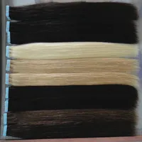 Cinta al por mayor en extensiones de cabello humano Colores de trama de piel Rubia Remy Hair 16 a 24 pulgadas 20pcs / bolso, 40 g, 50 g, 60 g envío gratis