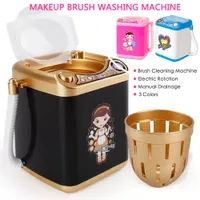 Customize Logo Etiqueta Maquiagem escova de limpeza Máquina de lavar Lavagem Máquina de lavar roupa Mini Escova Máquina Automática Cílios Washer
