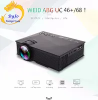 Unic UC68 1800 LUMS или UC46 + 1200 LUMS Mini LED Projector Air Sharing Home Theatre Projector Full HD 1080P видеопроектор HDMI Proyector
