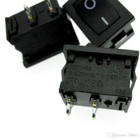 Rocker Switch KCD1-B3 Выключатель питания 2 Feet 2 Файлы 6A250V 10A125VAC 21 * 15мм