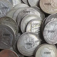 USA 1869 1952 61pcs Date de mixage artisanat commémoratif Half Dollar Copy Coins Promotion plaqué argenté ACCESSOIRES DE HOME BEAUX