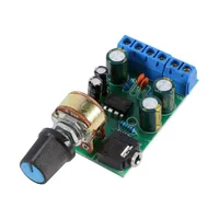 Tarjeta de amplificador de radio portátil de envío gratuito DC 1.8-12 V TDA2822M Amplificador 2 canales estéreo 3.5 mm AUX Módulo de placa de amplificador de audio Nuevo