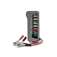 12V Auto Digital Battery Tester Alternador 6 LED Luz para Motocicleta Battery Carro Ferramenta de Diagnóstico