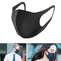 2000pcs Black Mouth Mask Nano traspirante unisex della maschera di prova riutilizzabili antipolvere Anti Inquinamento Visiera vento bocca copertina H0550