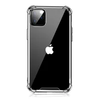 För iPhone 11 Pro Max XR XS Max X 8 7 6 Plus TPU Bumper Acrylic Back Clear Shock Fast Hybrid Phone Case Cover