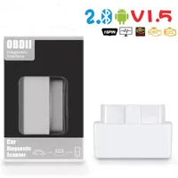 2020 Super Mini Elm327 Bluetooth OBD2 V2.1 White Color Support Smartphone und PC Mini ELM 327 BT OBD II Scanner