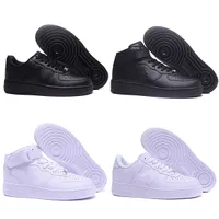 Air Force 1 Shadow Running shoes Erkek Kadın Tüm Beyaz Siyah Düşük Yüksek 1 bir Spor Sneakers Hava yastığı Koşu Ayakkabıları EUR boyutu 36-45