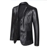 Giyim Coats Tasarımcı Ceket 5XL 6XL Artı boyutu Mens Big PU Deri Ceket Casual Tek Breasted