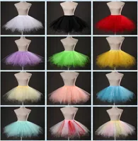Süßigkeiten Farben Kurze Tüll Hochzeit Braut Petticoats Elastische Taille Tutu Röcke Für Frauen Besondere Anlässe Unterrock