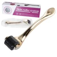 DRS 540 derma roller micro needle dermaroller gold skin beauty roller Titanium stainless steel needle roller