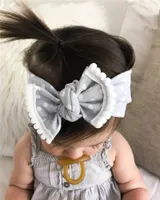 Cotone le fasce del bambino belle ragazze di Bowknot Dot Hairband Turbante Knot Headwear per Newborn infantili dei capelli dei bambini accessori 9 colori