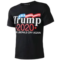 Новый дизайн мужчин футболки Donald Trump письмо вершины O-образным вырезом с коротким рукавом рубашки Трамп 2020 T-Shirt оптовой