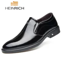 Bröllopsskor för män Comfort Business Formal Shoe Män Läder Klänning Chaussures Hommes en Cuir