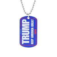 Donald Trump Train 2020 Collana pendente Tenere Fabbricazione America Grande ID ID Tags Acciaio inossidabile Acciaio inossidabile Etichette Lettera Lettera Scheda Gioielli all'ingrosso BJJ88