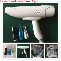 Q Switch Nd Yag Laser Handpiece Laser Handle for Tattoo Pigment Acne Spot Removal with 532nm 1064nm 1320nm Black Doll Laser Tips