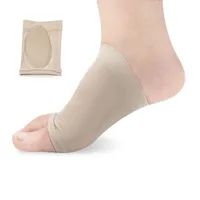 Plano Pés ortopédicas fascite plantar Arch Suporte luva Cushion Pad Heel Spurs Foot Care Palmilhas Pé Pad ortopédicos Ferramenta de 2 cores