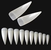 600 stücke großhandel neue nail art klar halb gut false acryl nagel tipps für uv gel dekoration halb nagelspitzen verlängerung finger werkzeuge maniküre