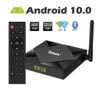 Tanix TX6S Android 10,0 OTT TV Boxes 4GB + 32GB / 64GB ROM Allwinner H616 dual WiFi 2.4G + 5G Con BT Smart TV Box