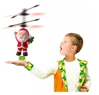 جهاز استشعار الأشعة تحت الحمراء الكهربائية تحلق سانتا كلوز الحث الطائرات اللعب rc هليكوبتر الطائرة بدون طيار لعبة أطفال هدايا عيد 50 قطع
