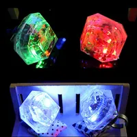 Diamond LED Flashing Finger Rings Children Boys Girls Rave Party Glowing Rings Glow Party Supplies Concert Bar Birthday Toy Gift6756747