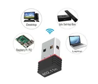 Nano 150m Wifi Adaptörü Mini USB IEEE 802.11n Destek 64/128 Bit WEP WPA Şifreleme Windows Vista Mac Linux için