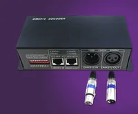 Accessori per illuminazione scena, DMX512 3CH / 4CH 4A DECDER LED controller 3/4 canali Driver RGB / RGBW LED Strip Light DC12V-24V